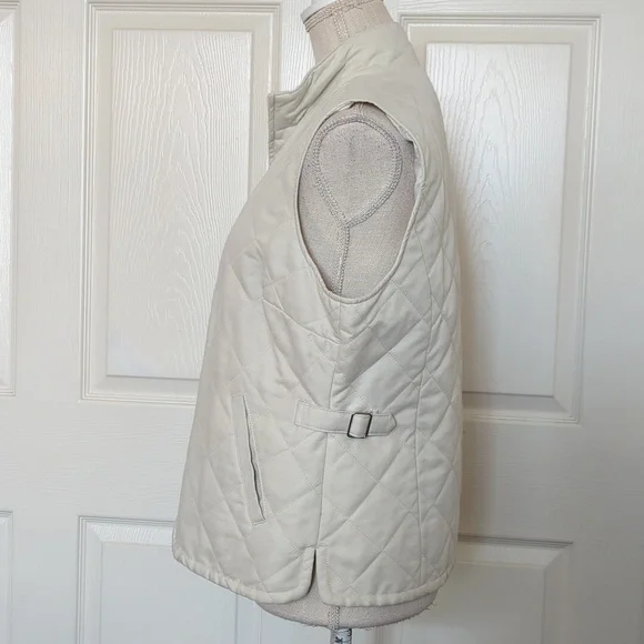 Orvis Women's Off-white Quilted Vest - Picture 3 of 5
